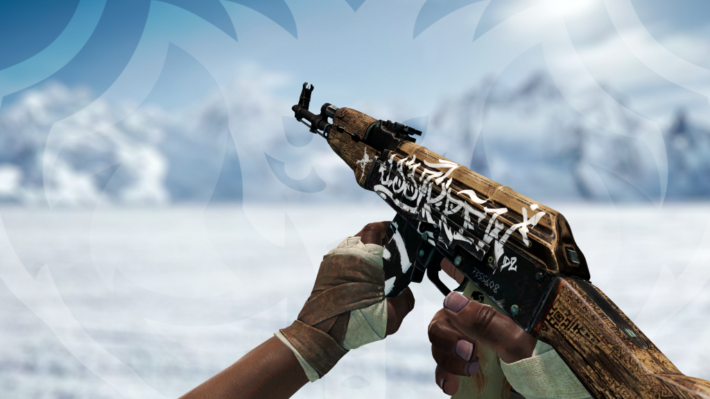 AK-47 Rebelde das Terras Devastadas com Faixas Couro