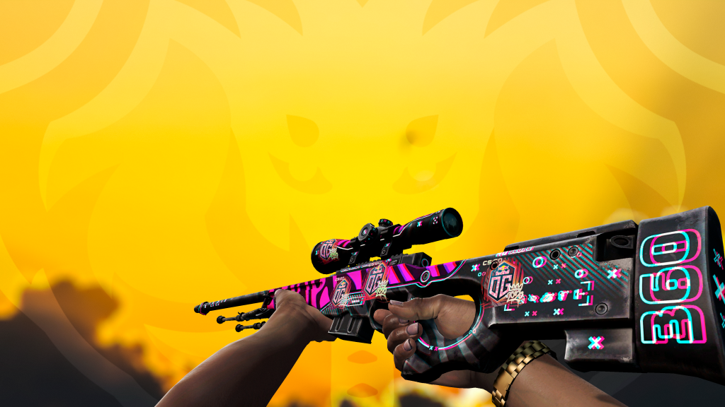 AWP Aberração Cromática com adesivo OG holo