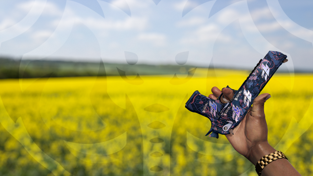 Desert Eagle Assalto Noturno com adesivo 9z