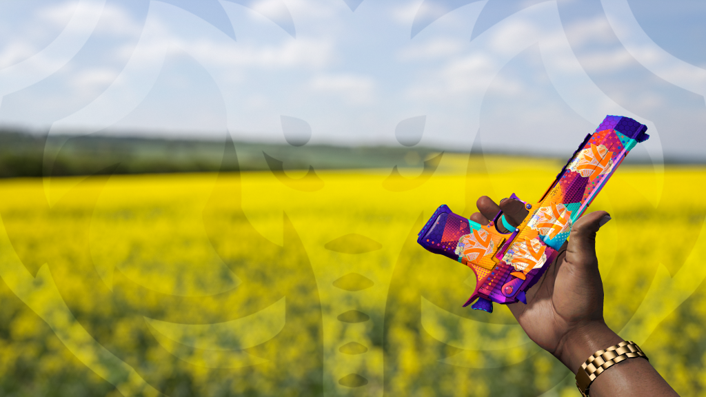 Desert Eagle Ocean Drive com adesivo Fnatic