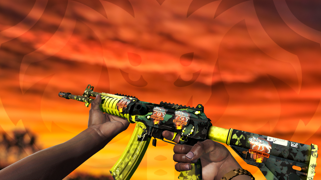 Galil AR Cérbero com adesivo Cerberus