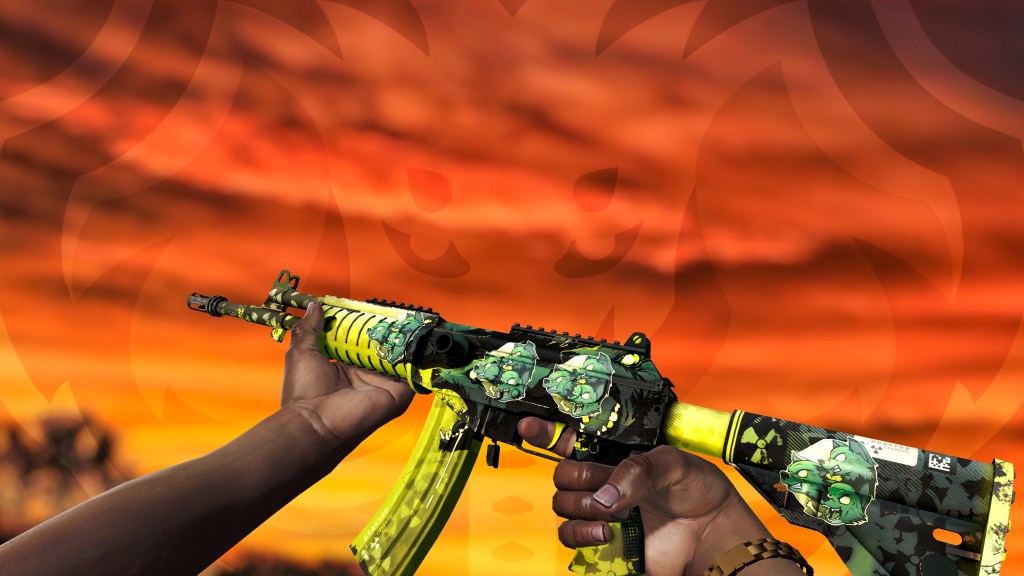 Galil AR Cérbero com adesivo Baby Cerberus