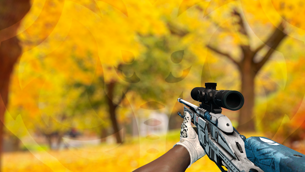 SSG 08 Cruzado Fantasma com Luva Leopardo Neve