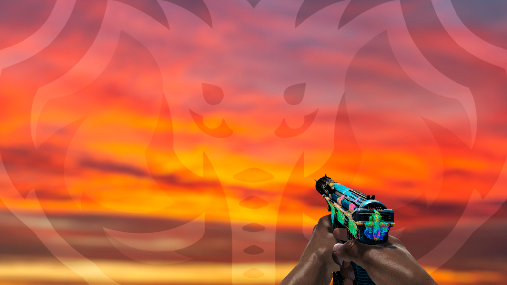 Tec-9 Controle Remoto com adesivo Fogo Líquido