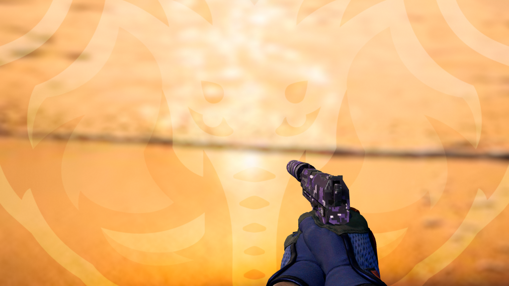 USP Camuflagem Digital — Roxo com Luva Fade