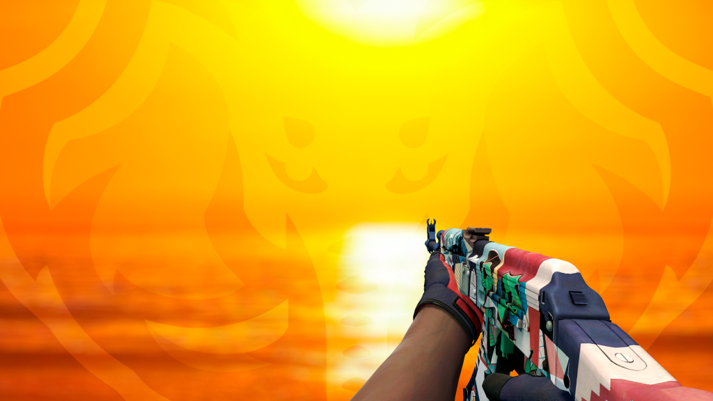 AK-47 MU53U com Luva Marble Fade