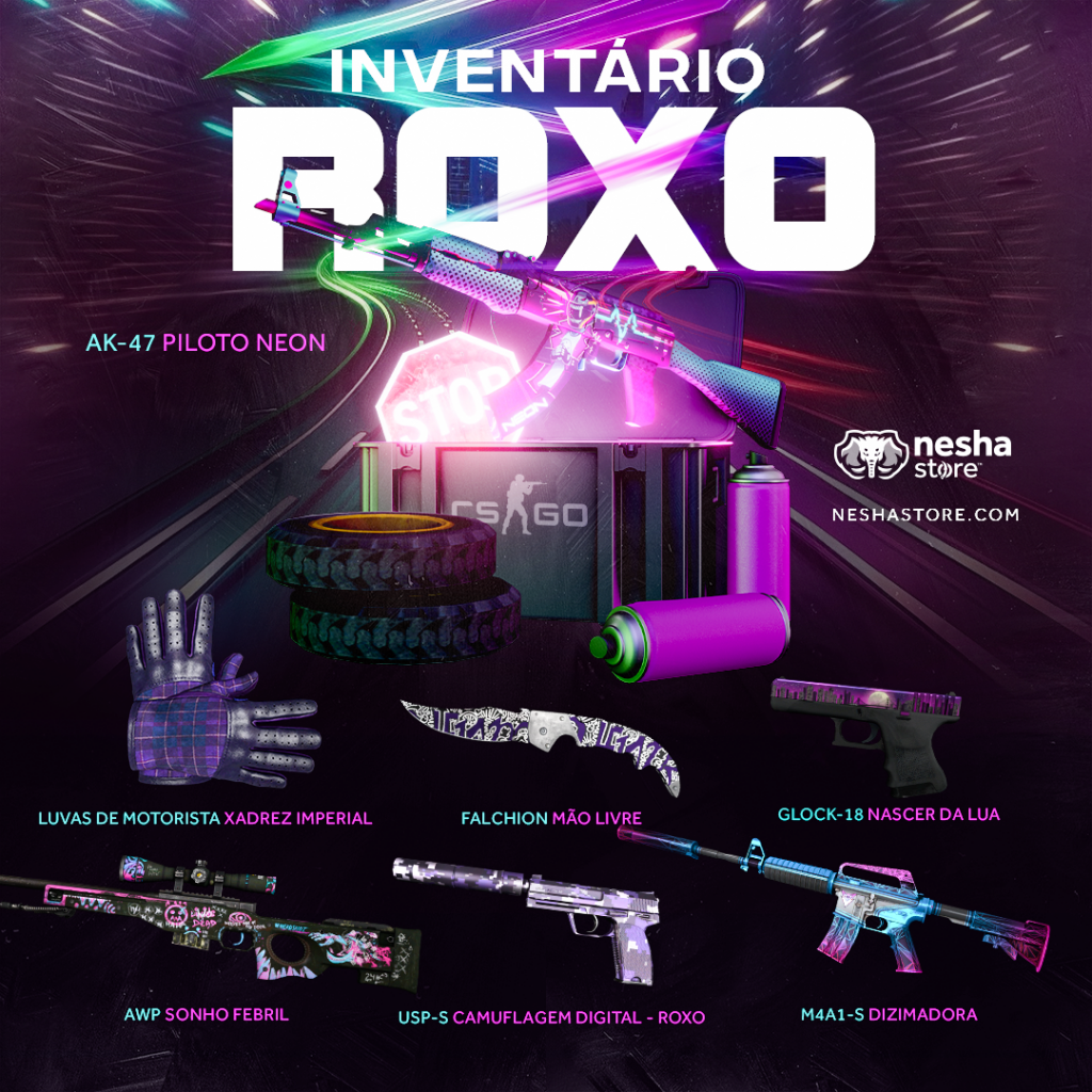 Inventário Colorido Roxo