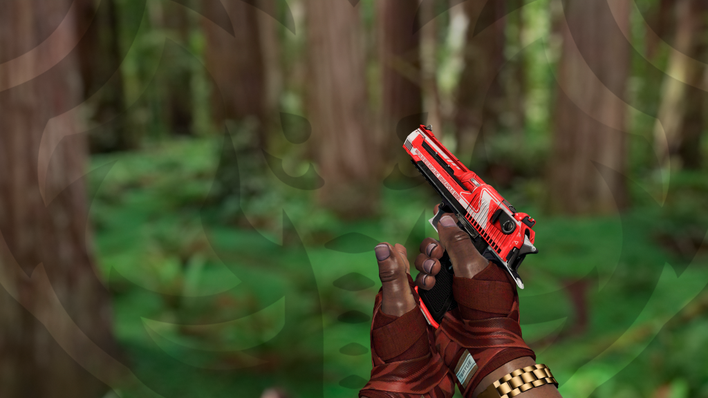 Desert Eagle Código Vermelho com Faixas Abate