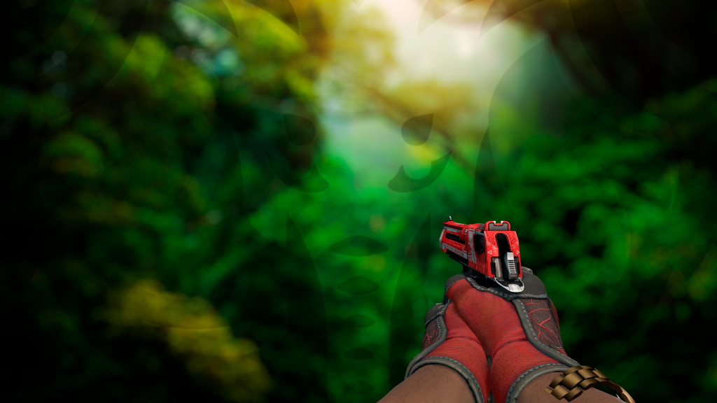 Desert Eagle Código Vermelho com Luva Teia Rubra