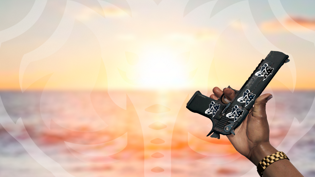 Desert Eagle Noite com adesivo Rage