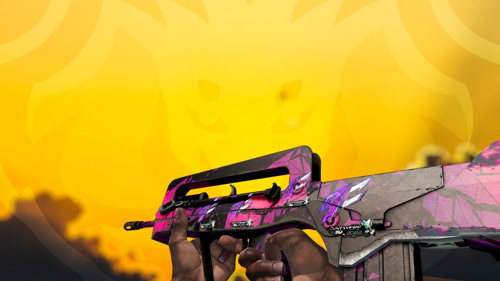 FAMAS Pulso com adesivo 9z