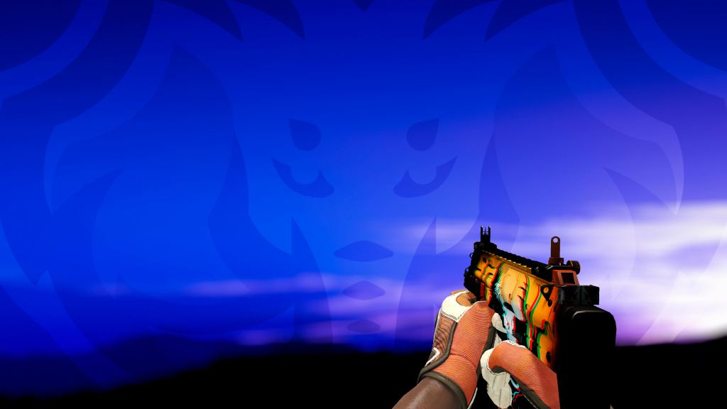 MP7 Aparição Abissal com Luva Ataque Felino