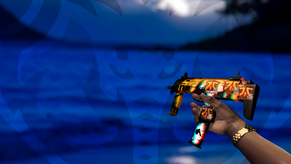 MP7 Aparição Abissal com adesivo Fnatic