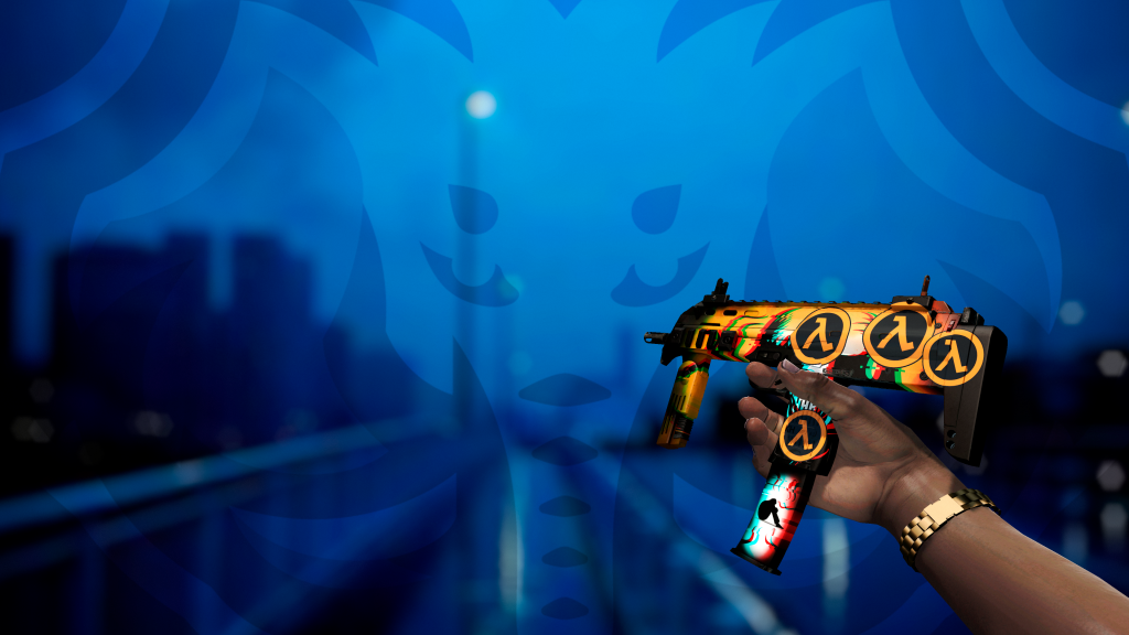 MP7 Aparição Abissal com adesivo Lambda