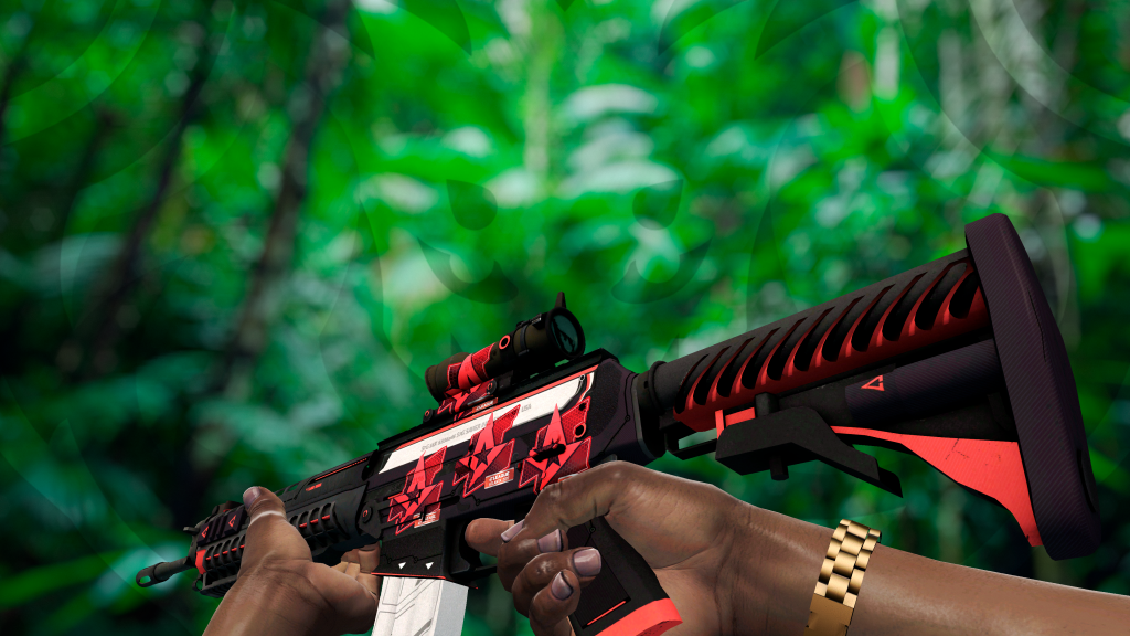 SG 553 Cyrex com adesivo Astralis