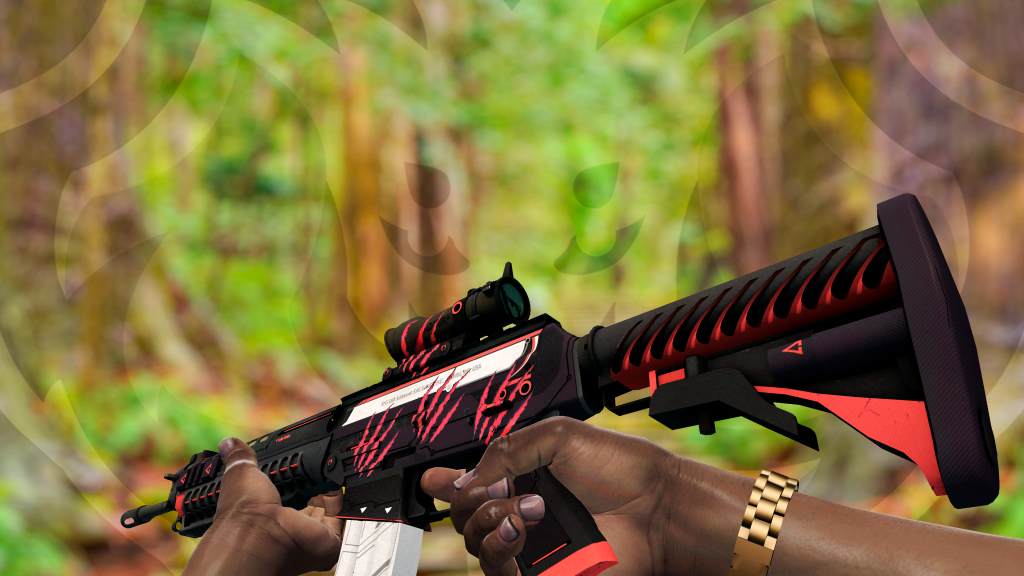 SG 553 Cyrex com adesivo Marcas de Guerra