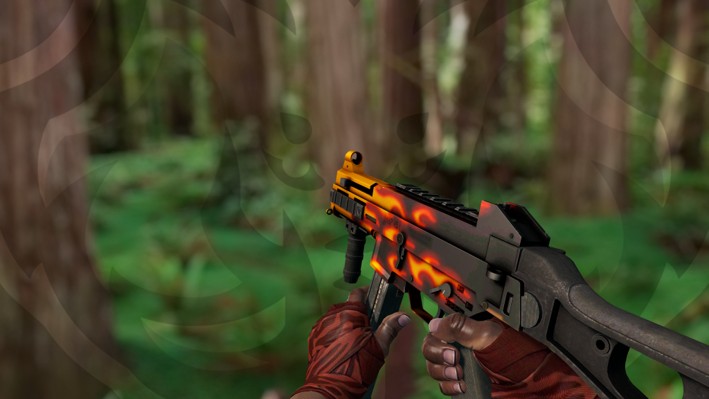 UMP-45 Chamas com Faixas Abate