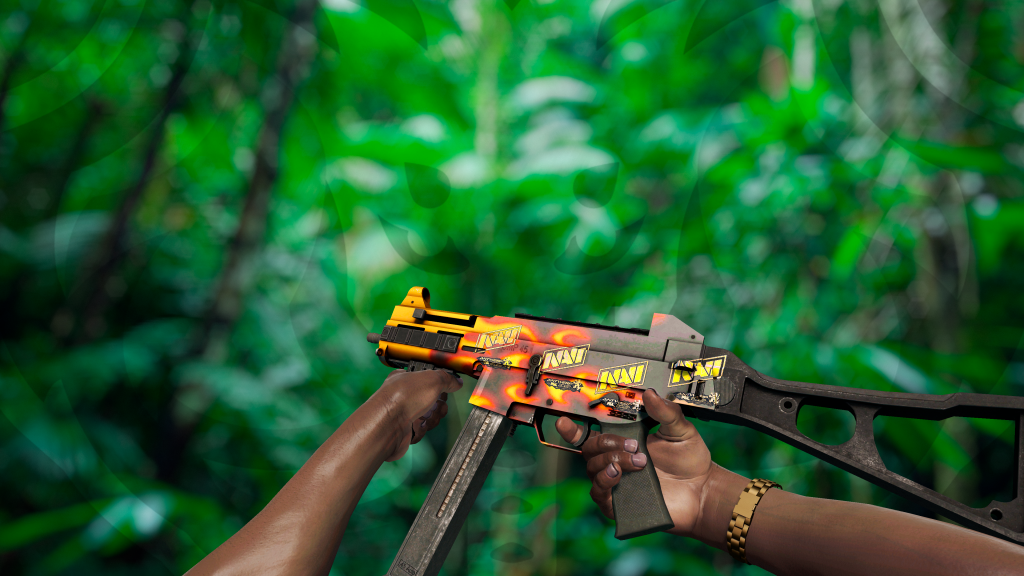 UMP-45 Chamas com adesivo NaVi