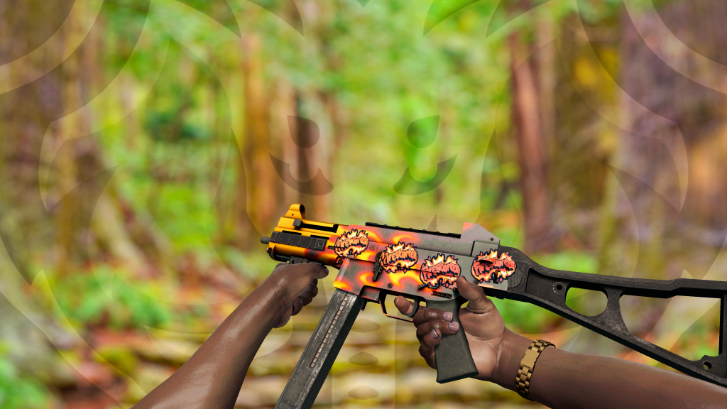 UMP-45 Chamas com adesivo Incendiário