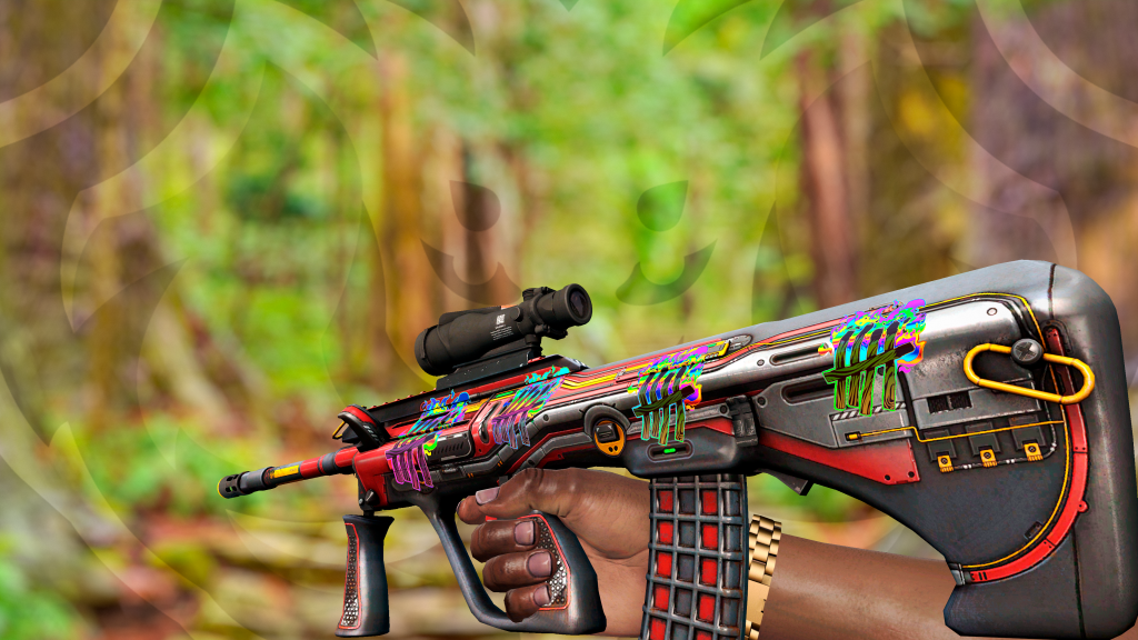 AUG Syd Mead com adesivo Contagem de Mortes