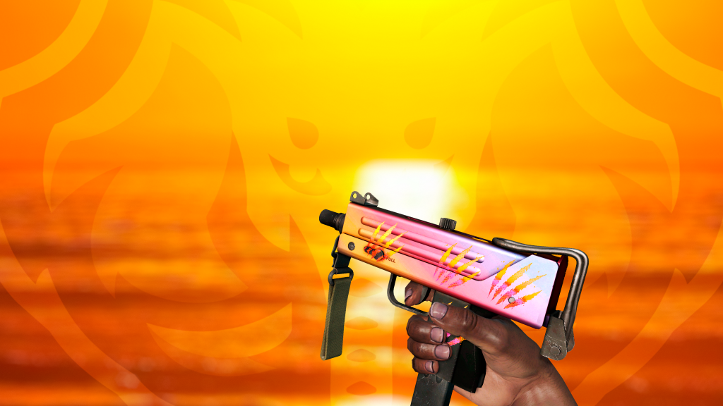 MAC-10 Degradê com adesivo Marca de Guerra