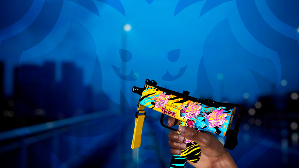 MAC-10 Perseguidora com adesivo Onça-facada