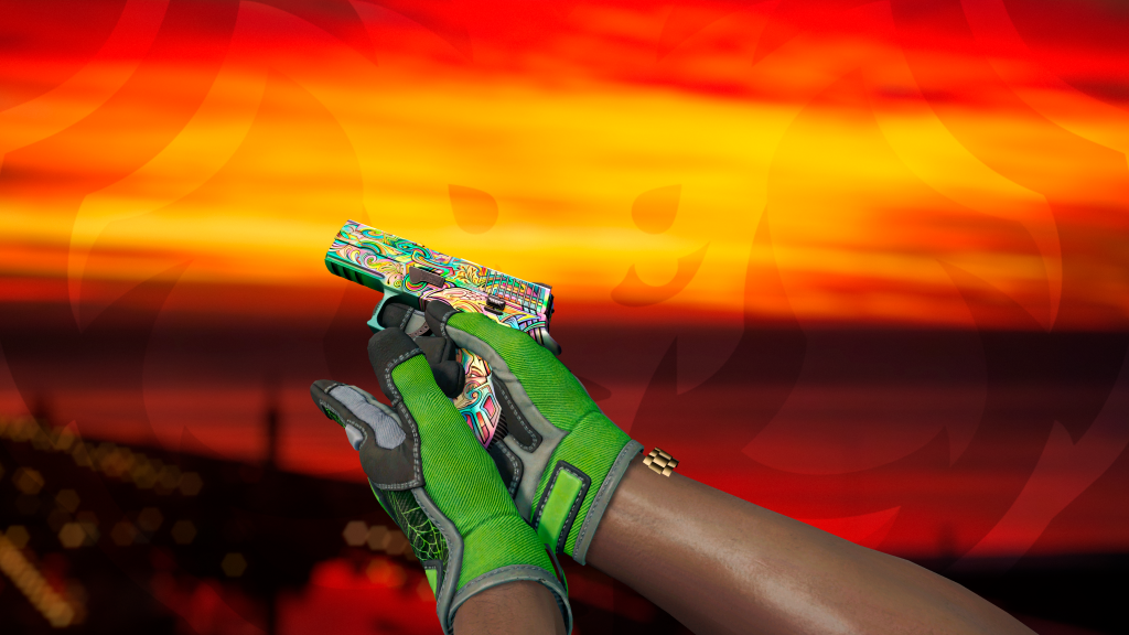 P250 Visões com Luva Teia Esmeralda