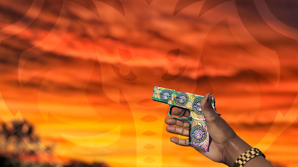 P250 Visões com adesivo Conspiracy Club