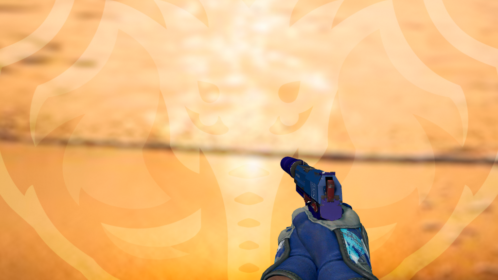 USP-S Azul Real com Luva Mogul