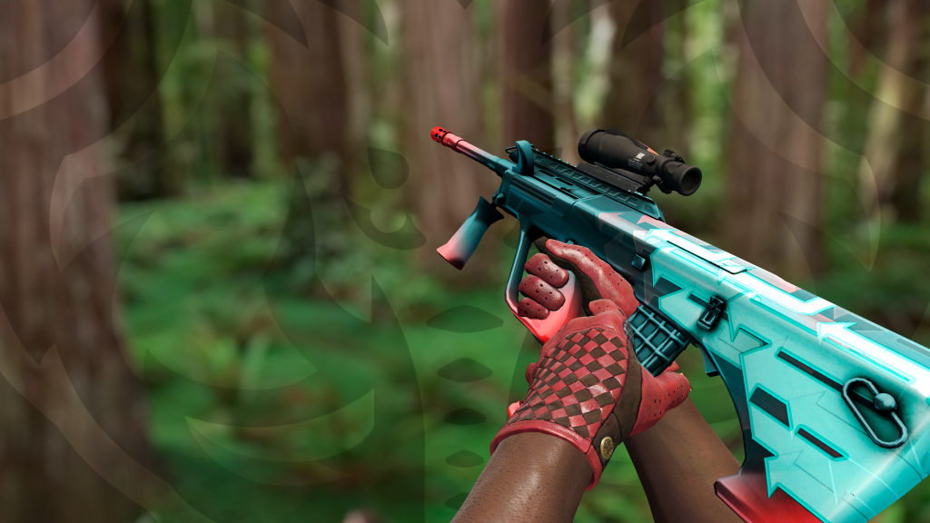 AUG Momento com Luva Entrelaçamento Carmesim