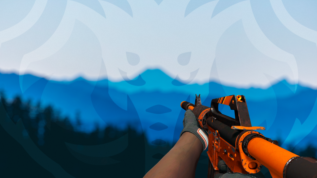 M4A1-S Fusão Atômica com Luva Fundação