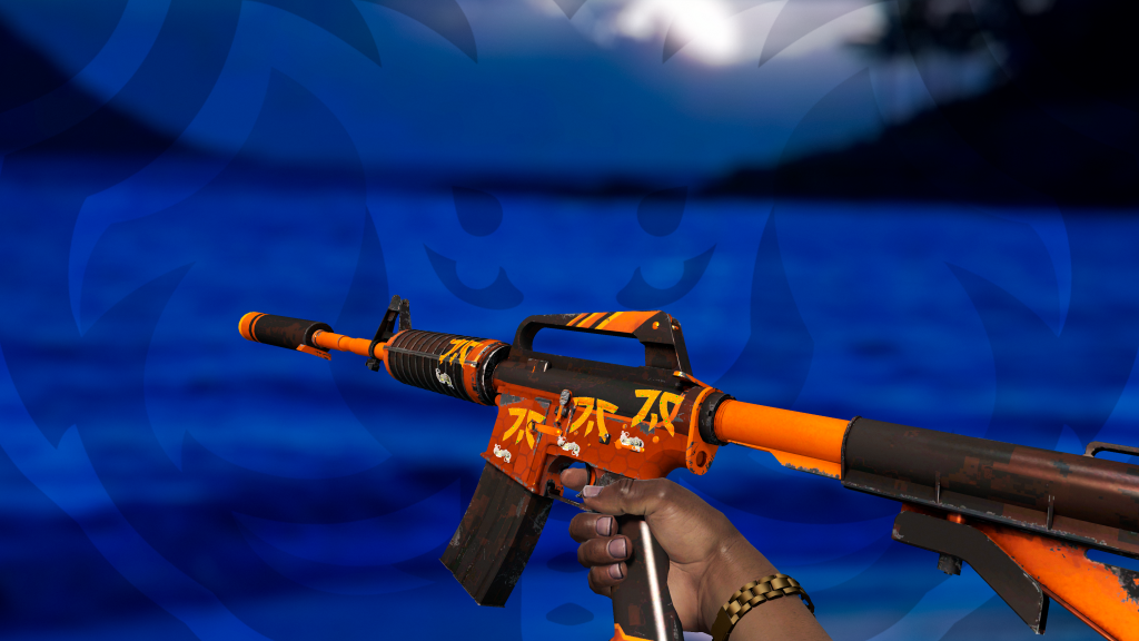 M4A1-S Fusão Atômica com adesivo Fnatic
