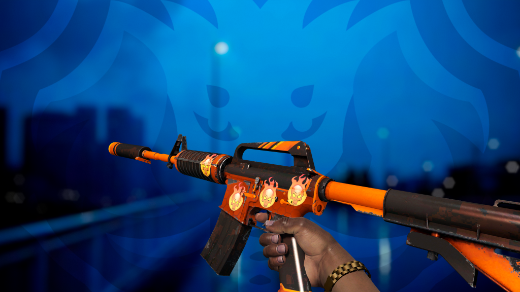 M4A1-S Fusão Atômica com adesivo Incineração