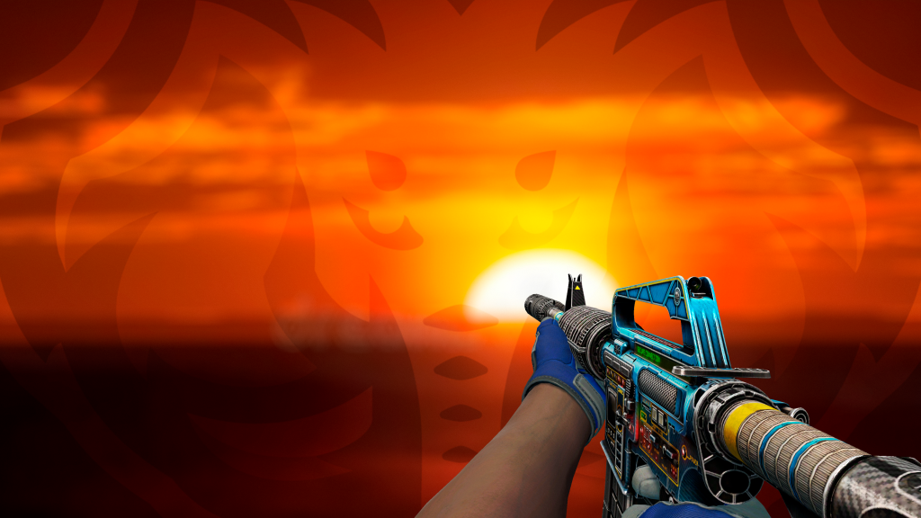 M4A1-S Painel de Controle com Luva Mogul