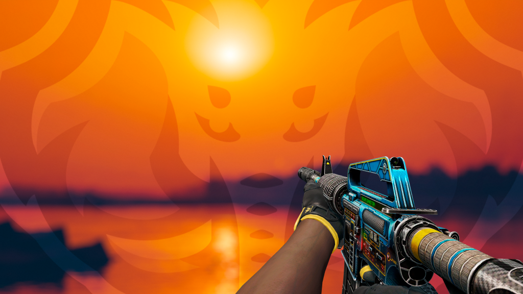 M4A1-S Painel de Controle com Luva Omega