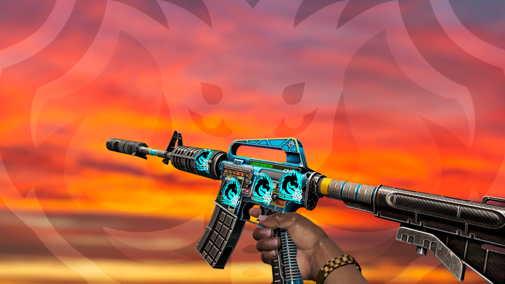 M4A1-S Painel de Controle com adesivo Spirit