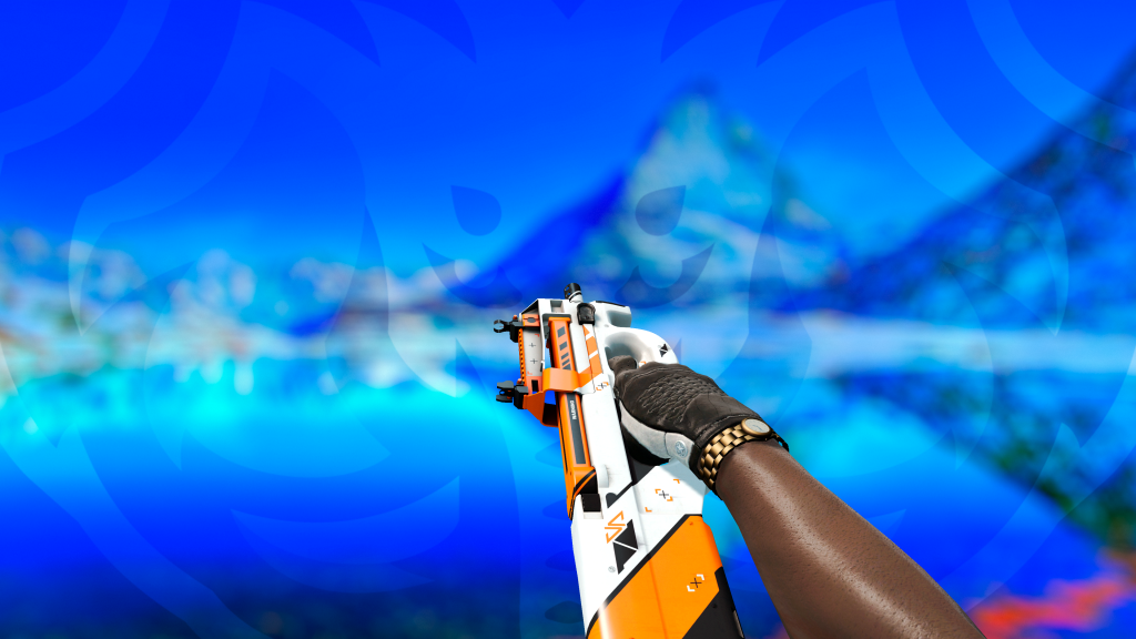 P90 Asiimov com Luva BlackTie