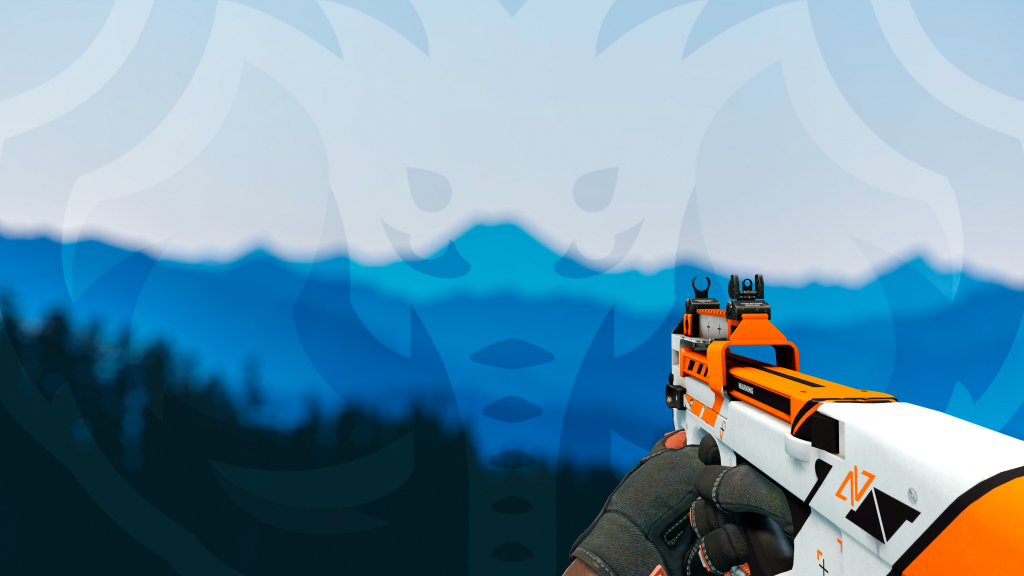 P90 Asiimov com Luva Fundação