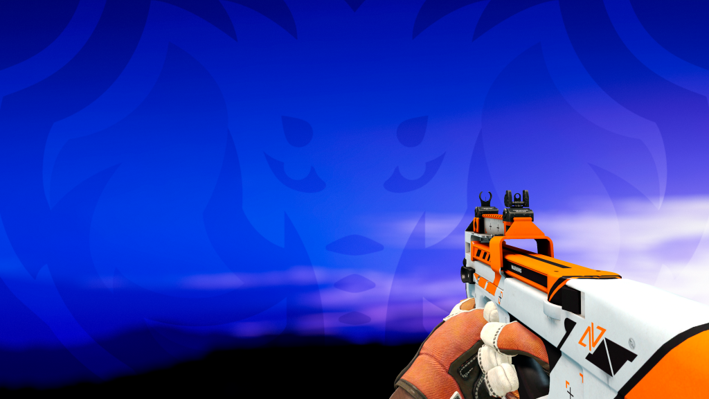 P90 Asiimov com Luva Ataque Felino