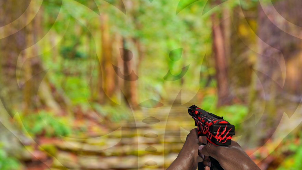 Tec-9 Isaac com adesivo Marcas de Guerra