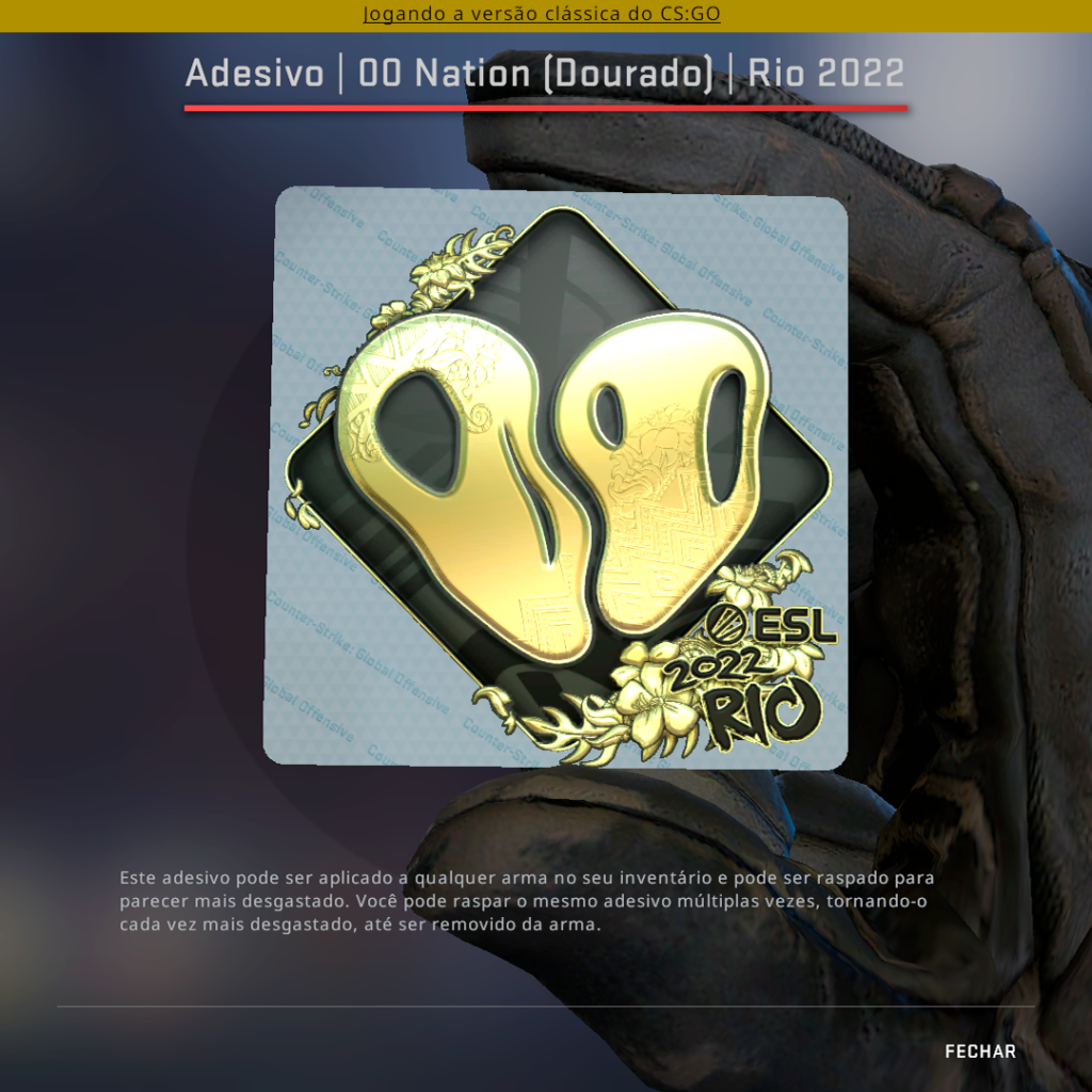 00 Nation Gold Rio 2022 CSGO