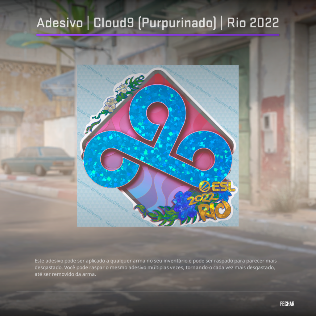 Cloud9 Glitter Rio 2022 CS2