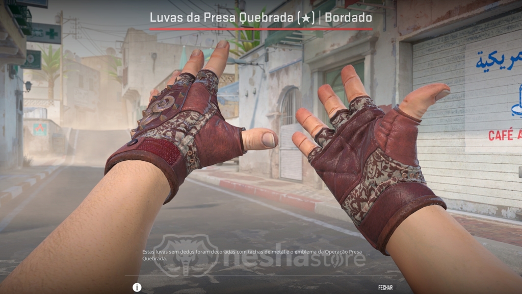 Luvas da Presa Quebrada | Bordado
