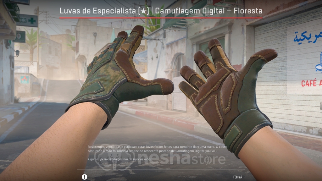 Luvas de Especialista | Camuflagem Digital - Floresta