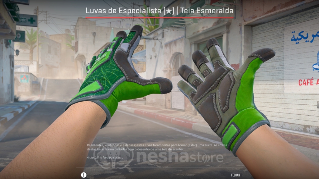 Luvas de Especialista | Teia Esmeralda