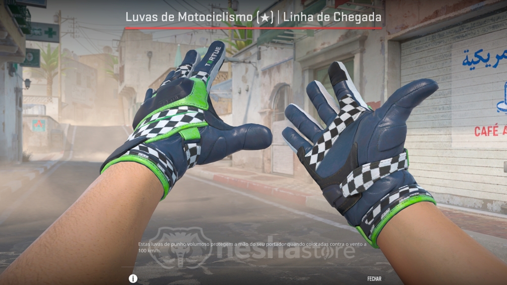 Luvas de Motociclismo | Linha de Chegada