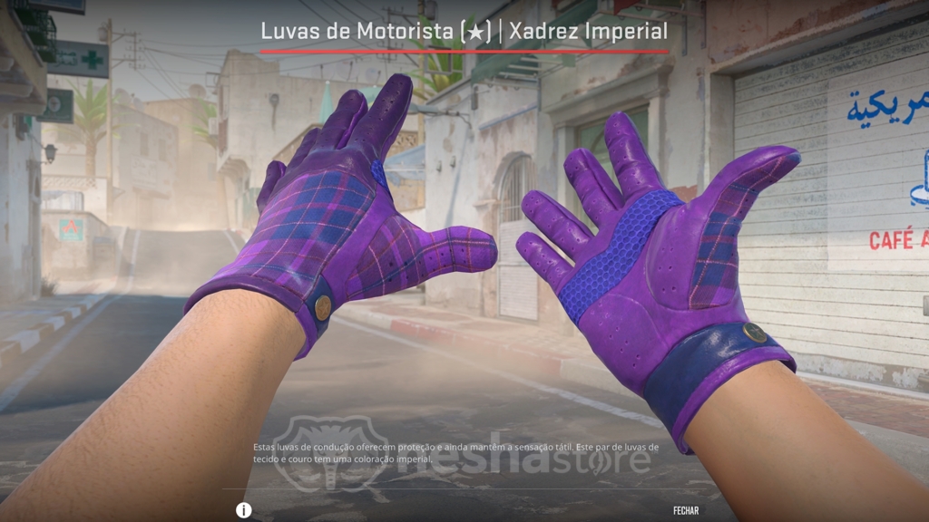 Luvas de Motorista | Xadrez Imperial