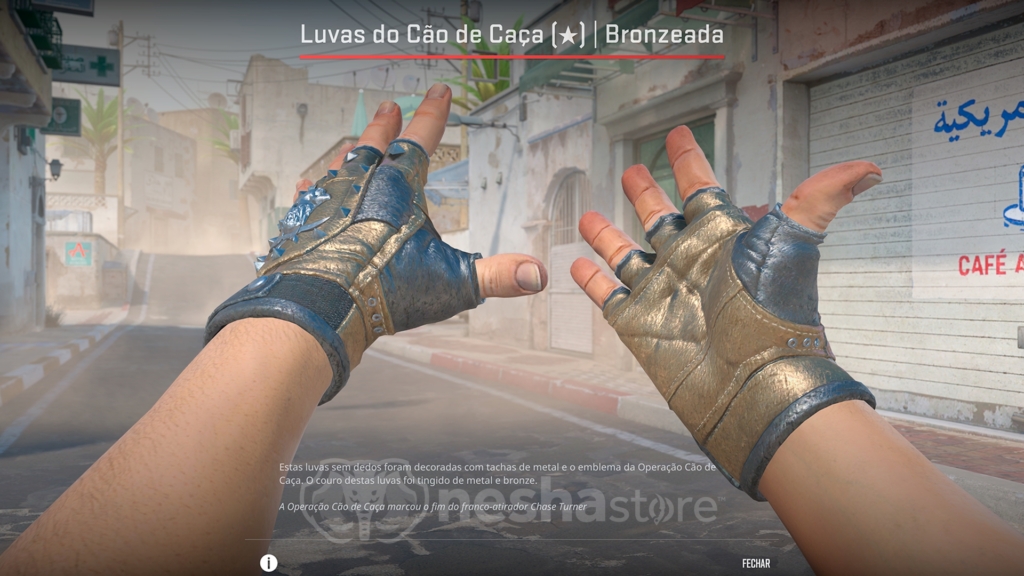 Luvas do Cão de Caça | Bronzeada