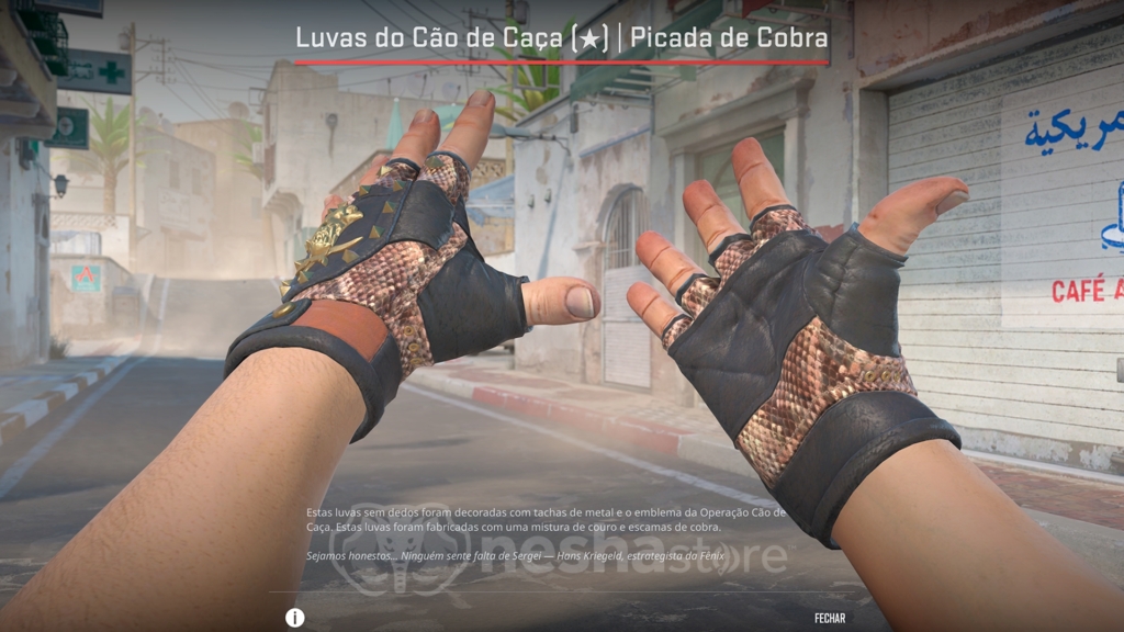 Luvas do Cão de Caça | Picada de Cobra
