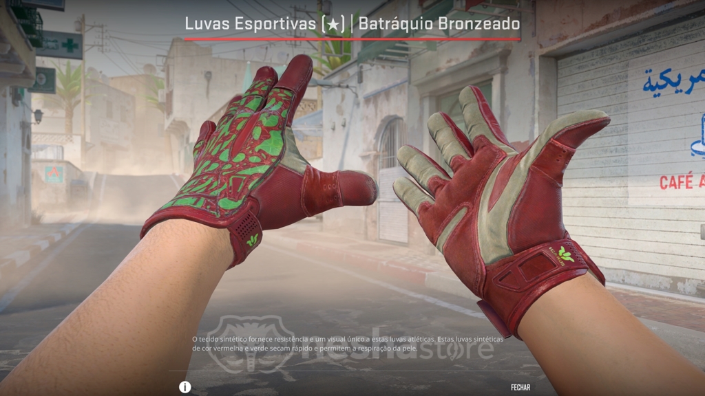 Luvas Esportivas | Batráqueo Bronzeado